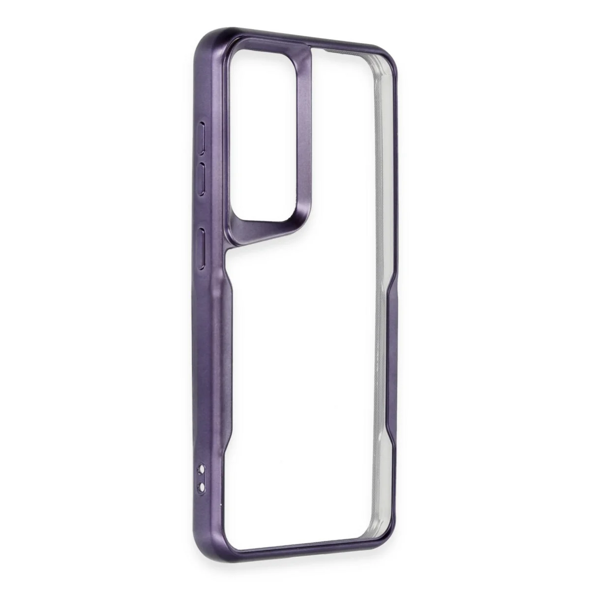 Galaxy S24 Derin Mor Silikon Kılıf - Boyi Serisi Minimalist ve Kaymaz Koruma