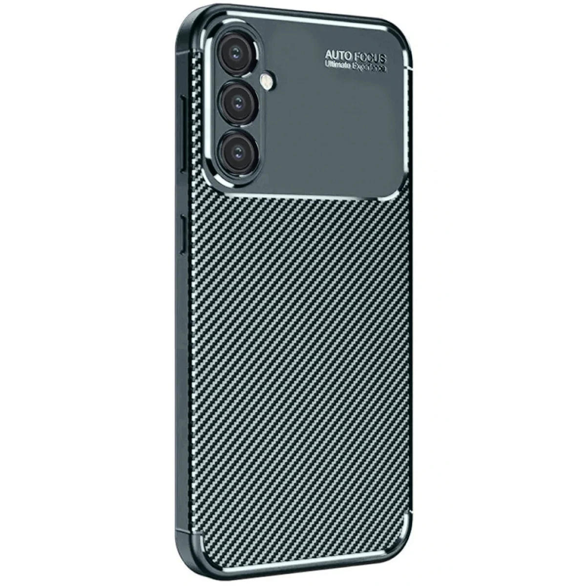 Galaxy S24 FE Auto Focus Karbon Kılıf - Koyu Yeşil, Pürüzsüz ve Dayanıklı Koruma