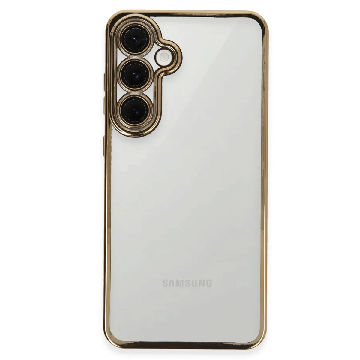 Galaxy S24 FE Kılıf Razer Lensli Silikon - Gold