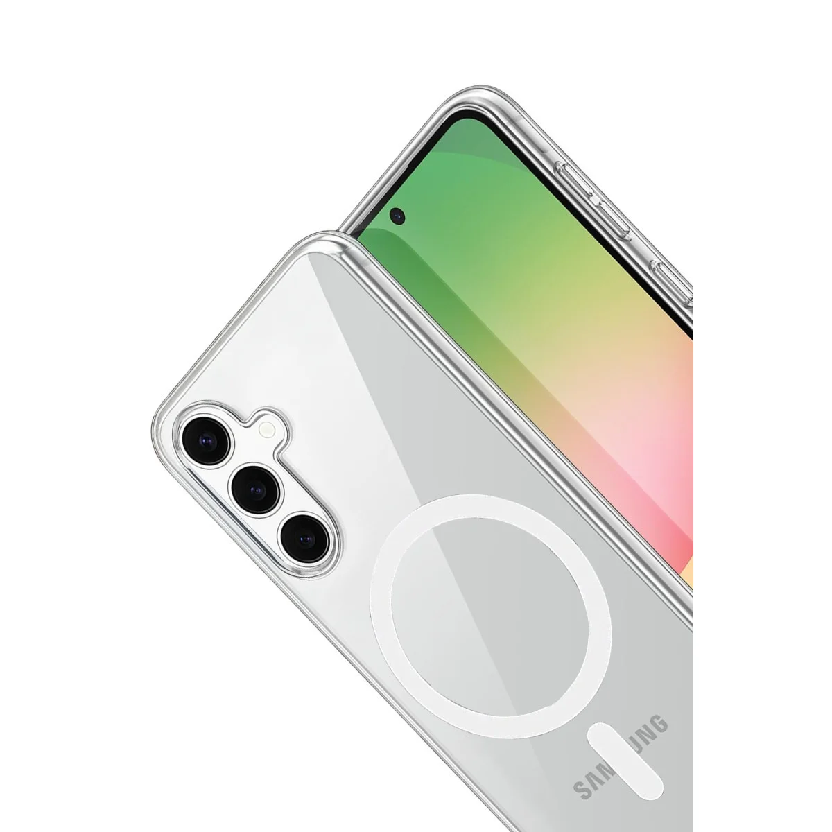 Galaxy S24 FE Magsafe Şeffaf Kılıf - Sert Koruma ve Şık Tasarım