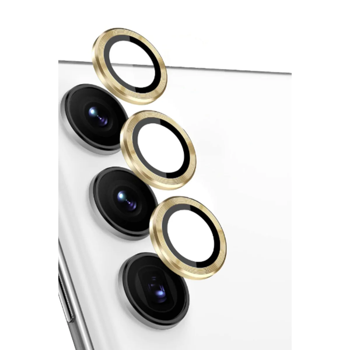 Galaxy S24 FE Raze Metal Kamera Lens - 3D HD Yansıma Önleyici ve AR Kaplamalı