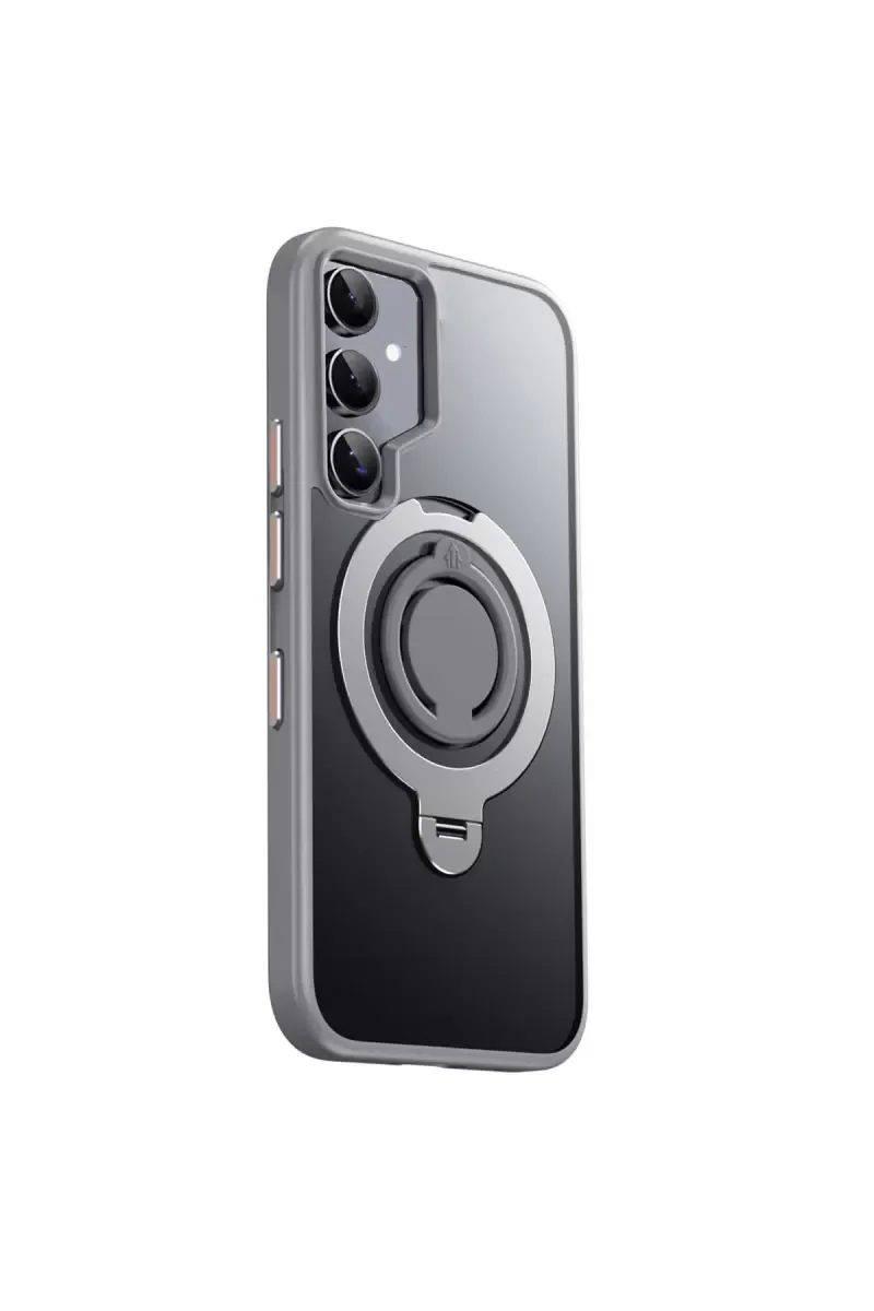 Galaxy S24 ile Uyumlu Avatar 360 Dönen Magsafe Kapak - Titan Gri