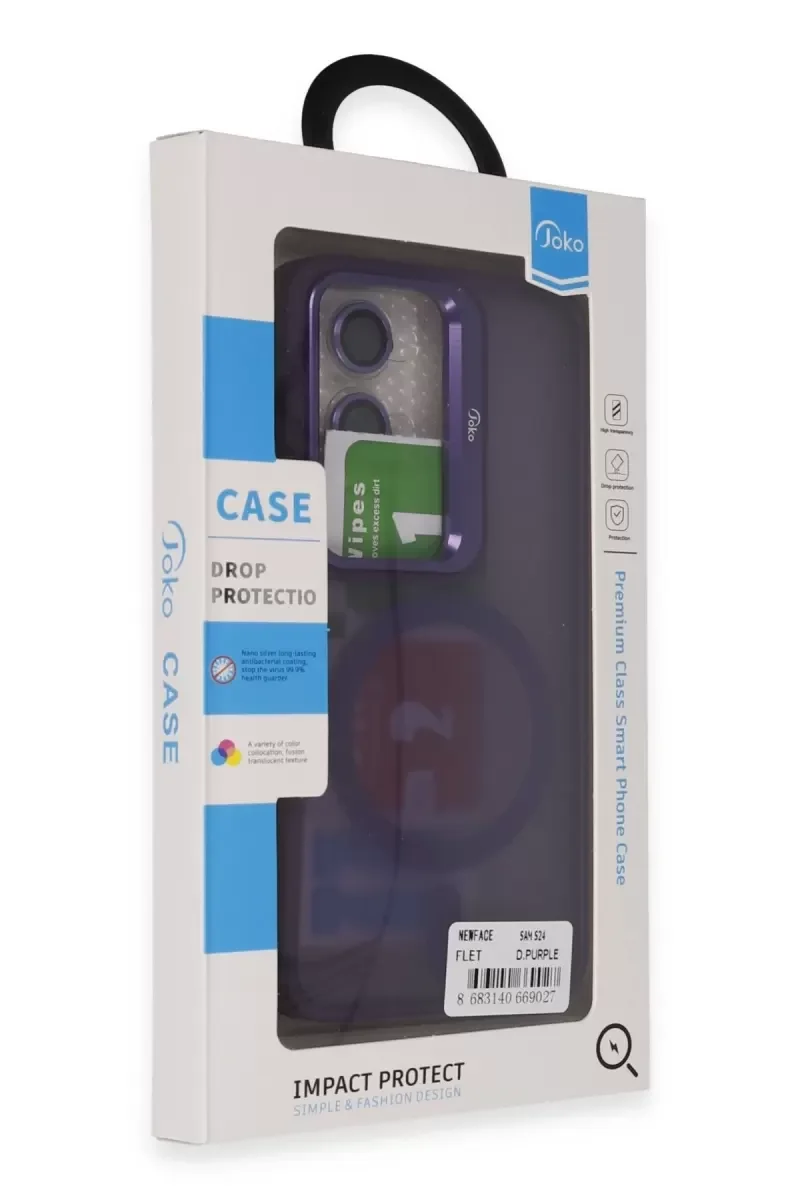 Galaxy S24 ile Uyumlu Flet Lens Magsafe Kapak - Derin Mor