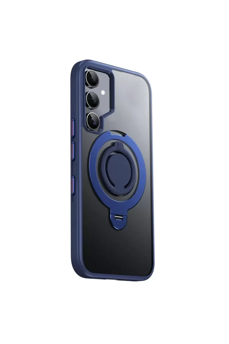 Galaxy S24 ile Uyumlu Avatar 360 Dönen Magsafe Kapak - Lacivert