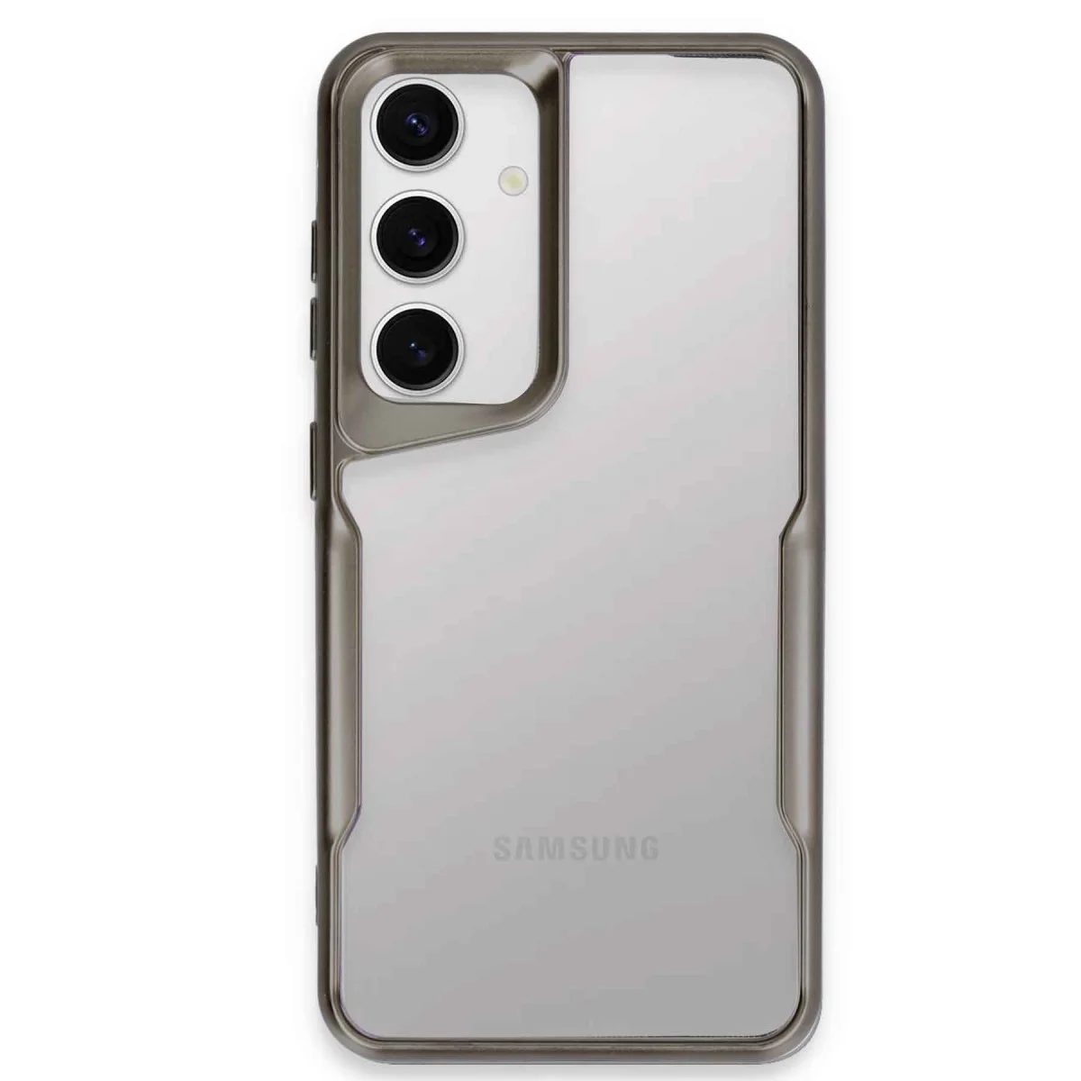 Galaxy S24 Kılıf Boyi Silikon Kapak - Titan Gri