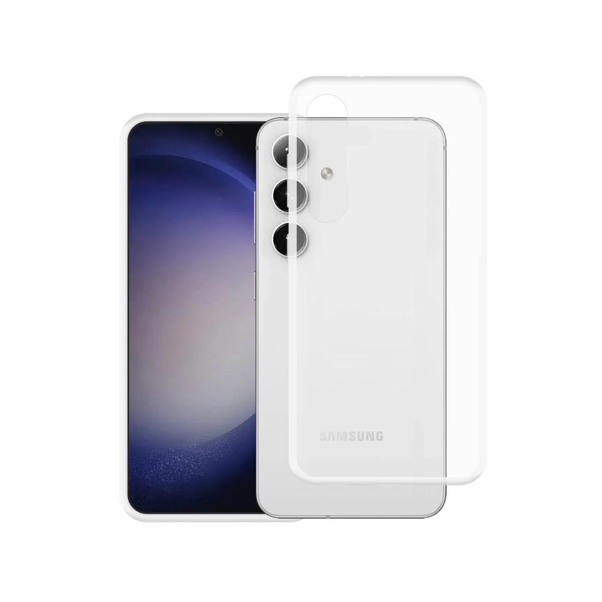 Galaxy S24 Kılıf Lüx Şeffaf Silikon - Pürüzsüz ve Korumalı Tasarım