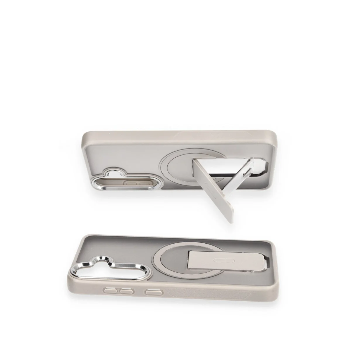Galaxy S24 Lila Tork Magsafe Standlı Kapak - Güvenli ve Pratik Çözüm