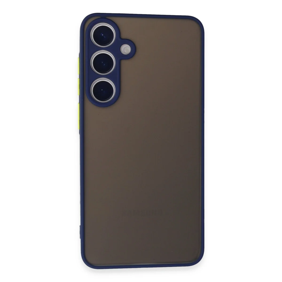 Galaxy S24 Montreal Silikon Kılıf - Kamera Korumalı, Darbe Emici Kılıf (Lacivert)