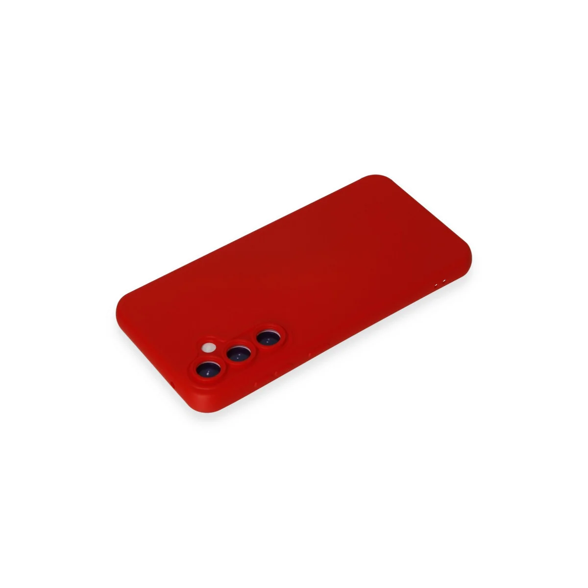 Galaxy S24 Nano İçi Kadife Silikon Kılıf - Kırmızı, %100 Yerli Üretim Koruma