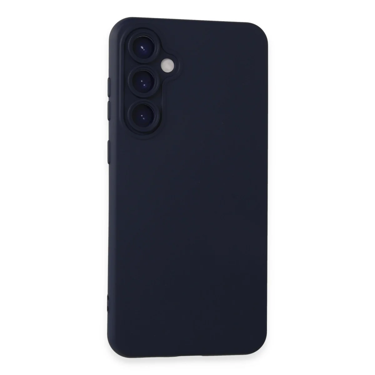 Galaxy S24 Nano İçi Kadife Silikon Kılıf - Lacivert, Tam Koruma & Şık Tasarım
