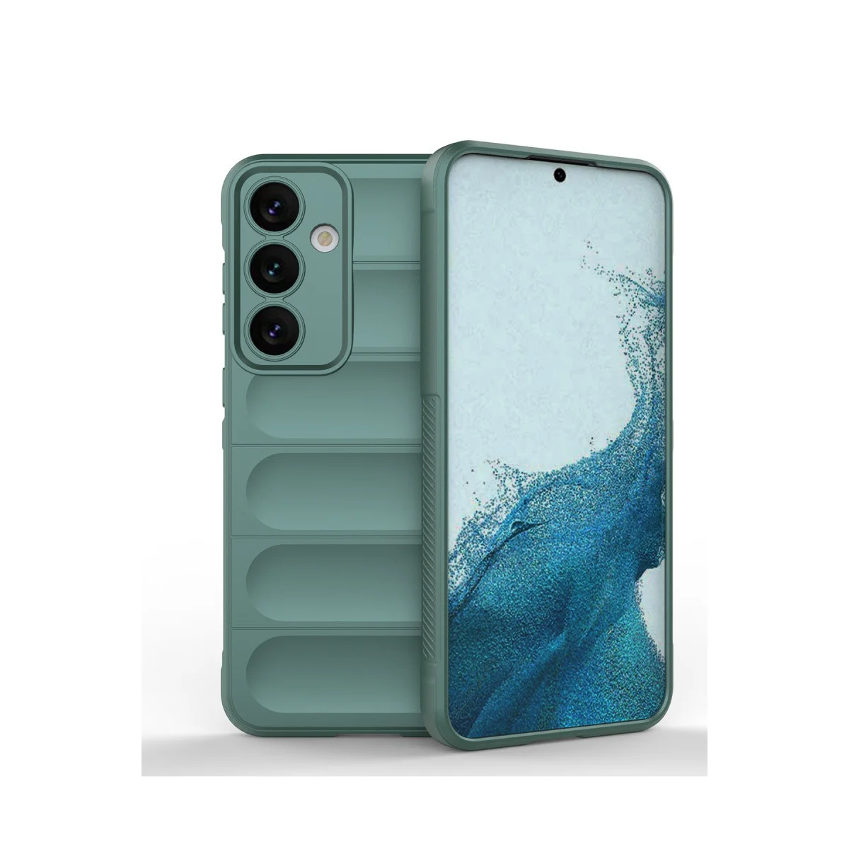 Galaxy S24 Optimum Silikon Kılıf - Koyu Yeşil, Şık ve Koruyucu
