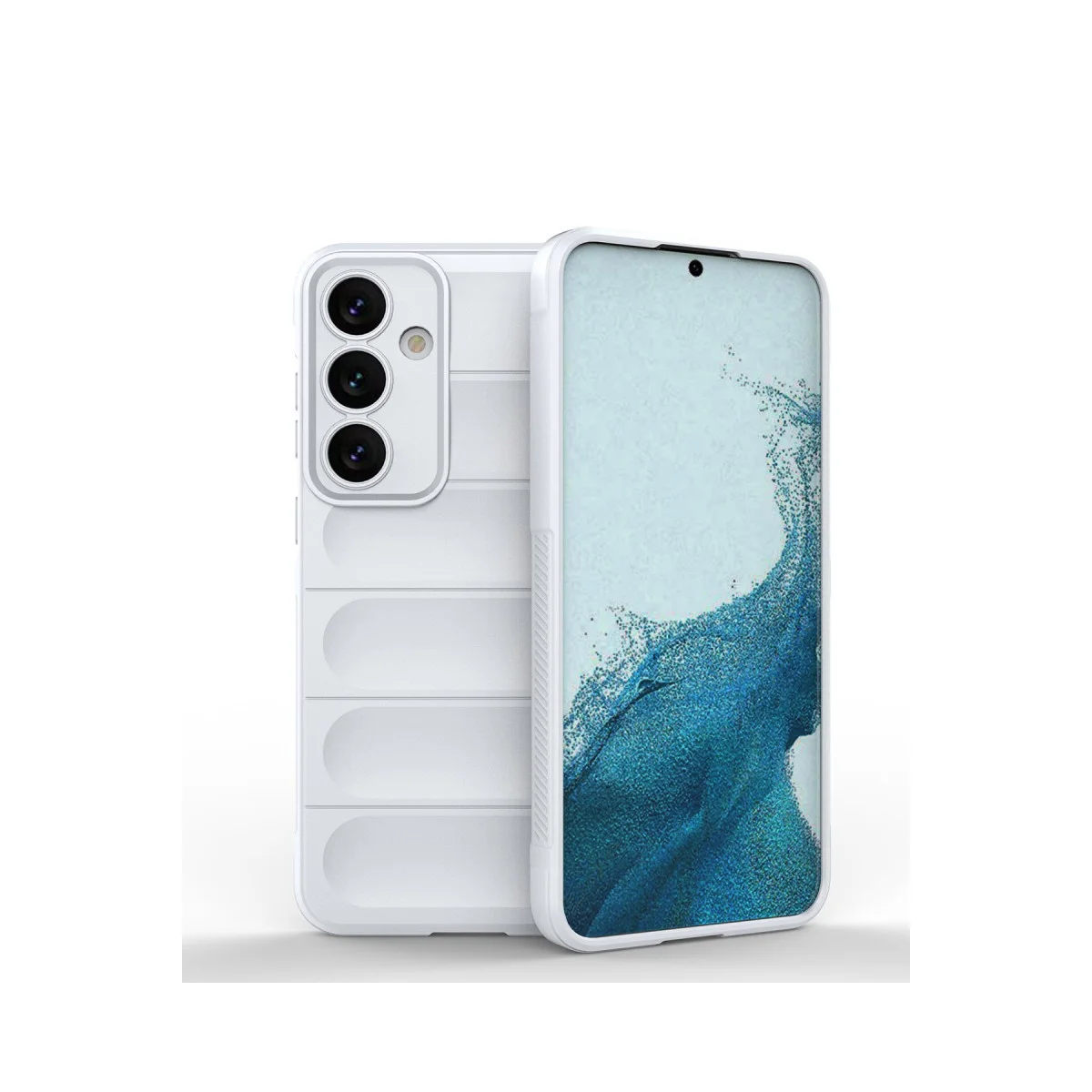 Galaxy S24 Optimum Silikon Kılıf Krem - Pürüzsüz Yüzey ve Maksimum Koruma