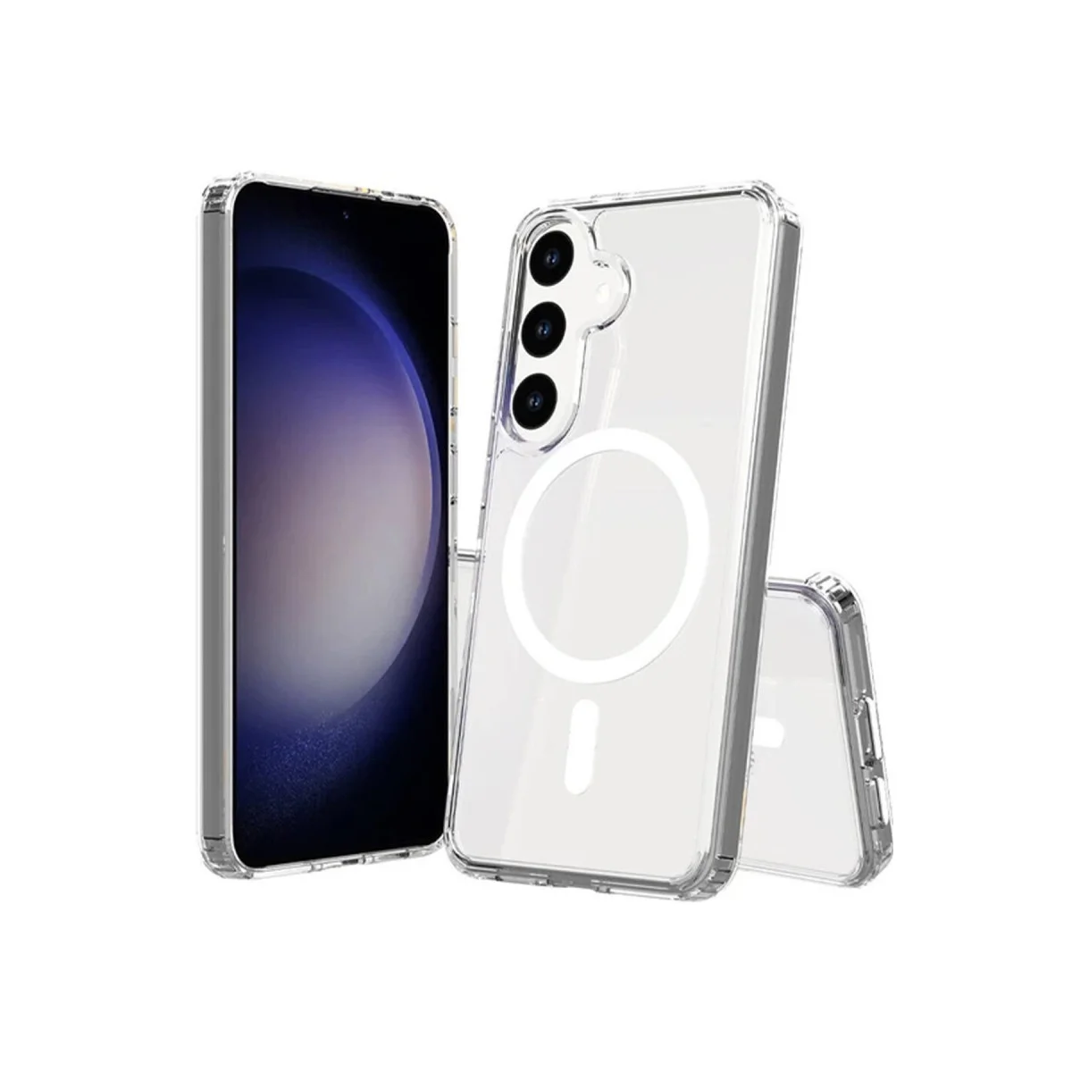 Galaxy S24 Şeffaf Silikon Kılıf - MagSafe Uyumlu ve Şık Koruma