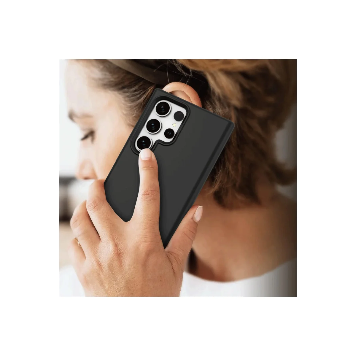 Galaxy S24 Ultra First Silikon Kılıf - Kırmızı ve Şık Koruma