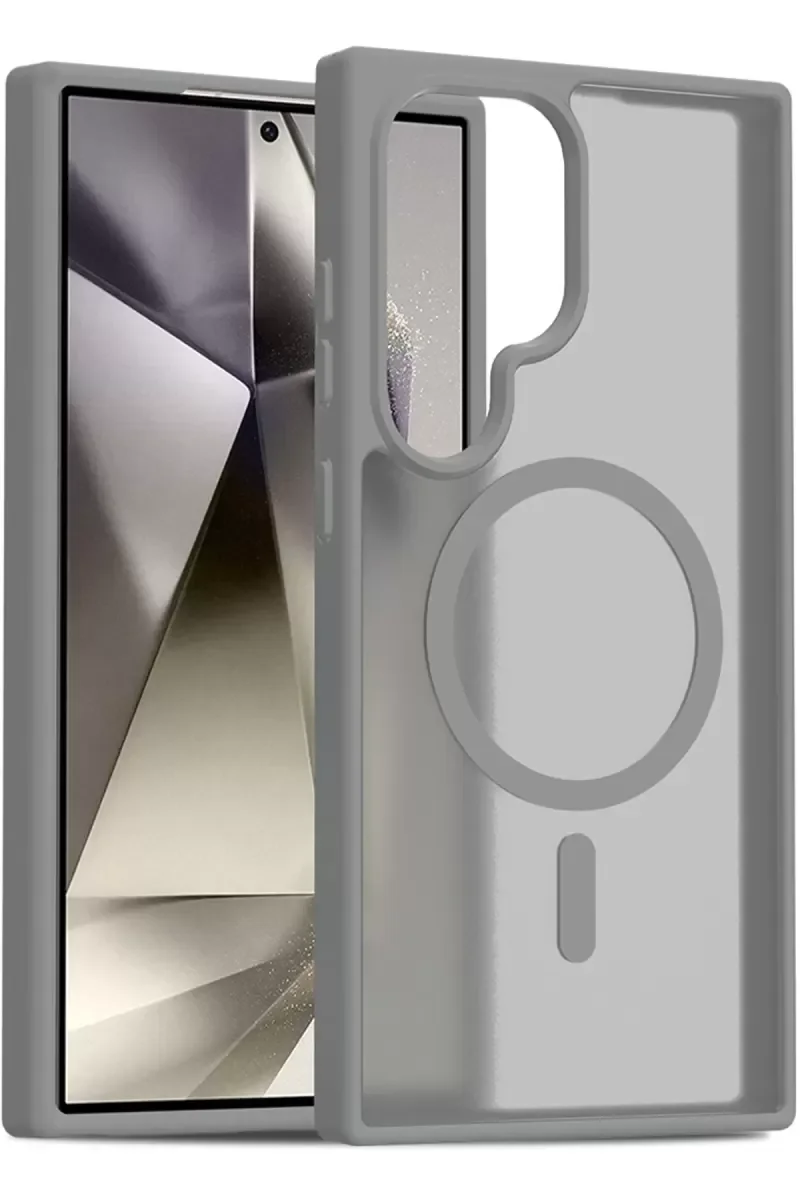 Galaxy S24 Ultra ile Uyumlu Jota MagSafe Kılıf - Titan Gri