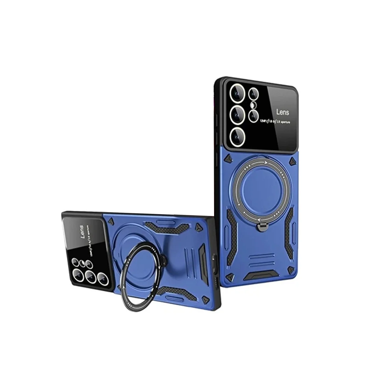 Galaxy S24 Ultra Joy Lens Standlı Kılıf - Lacivert
