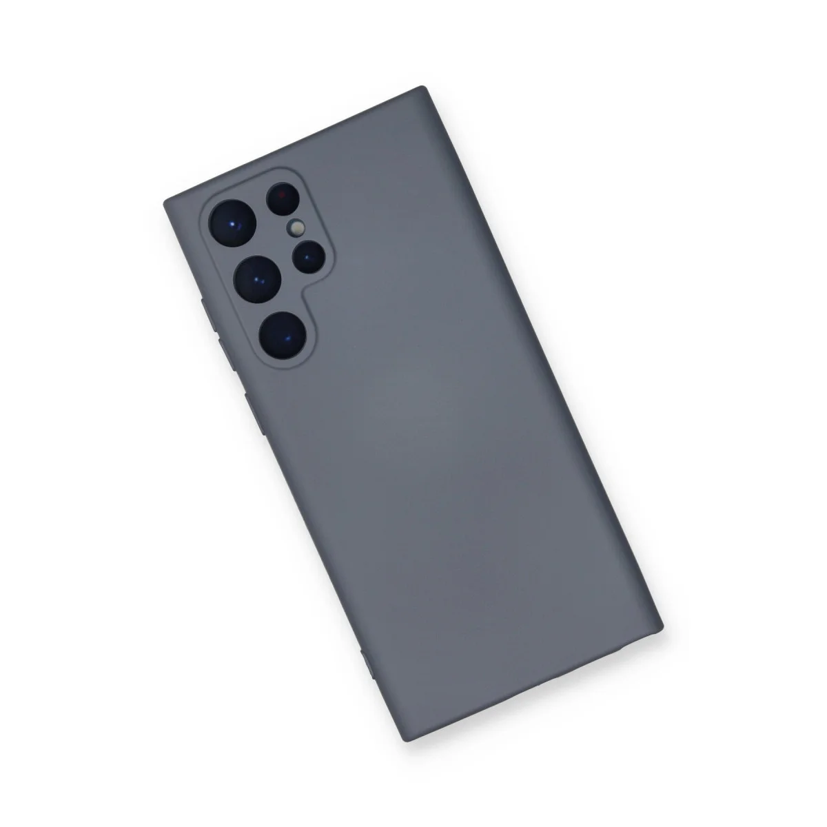 Galaxy S24 Ultra Kadife Silikon Kılıf - Gri