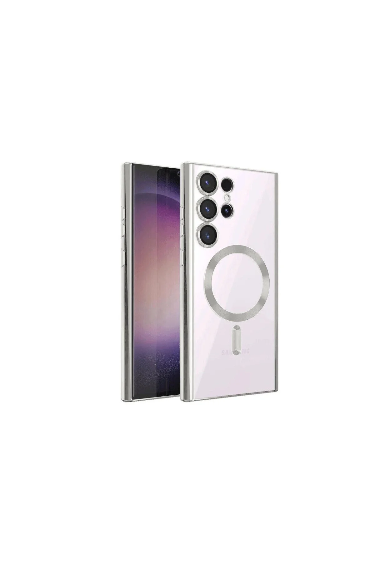 Galaxy S24 Ultra Kılıf Kross Magneticsafe Kapak - Titan Gri