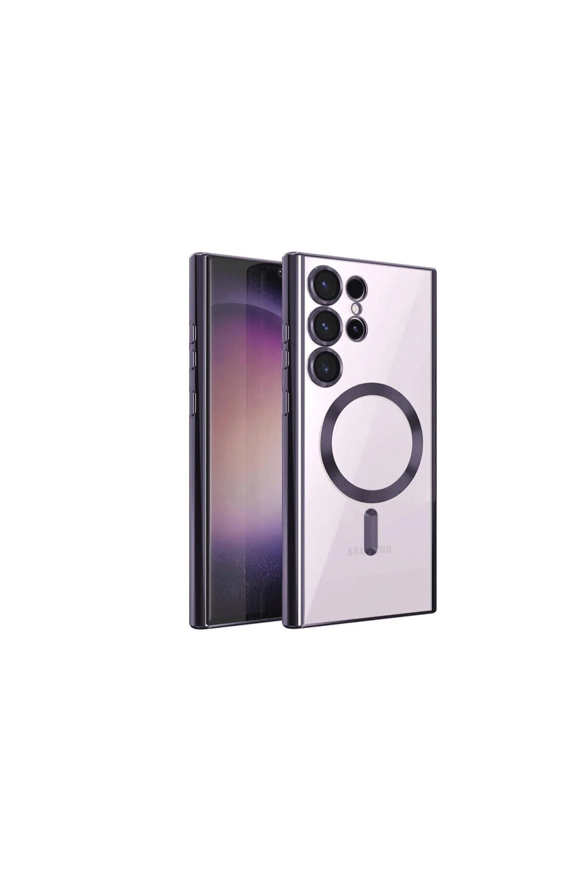 Galaxy S24 Ultra Kılıf Kross Magneticsafe Kapak - Mor