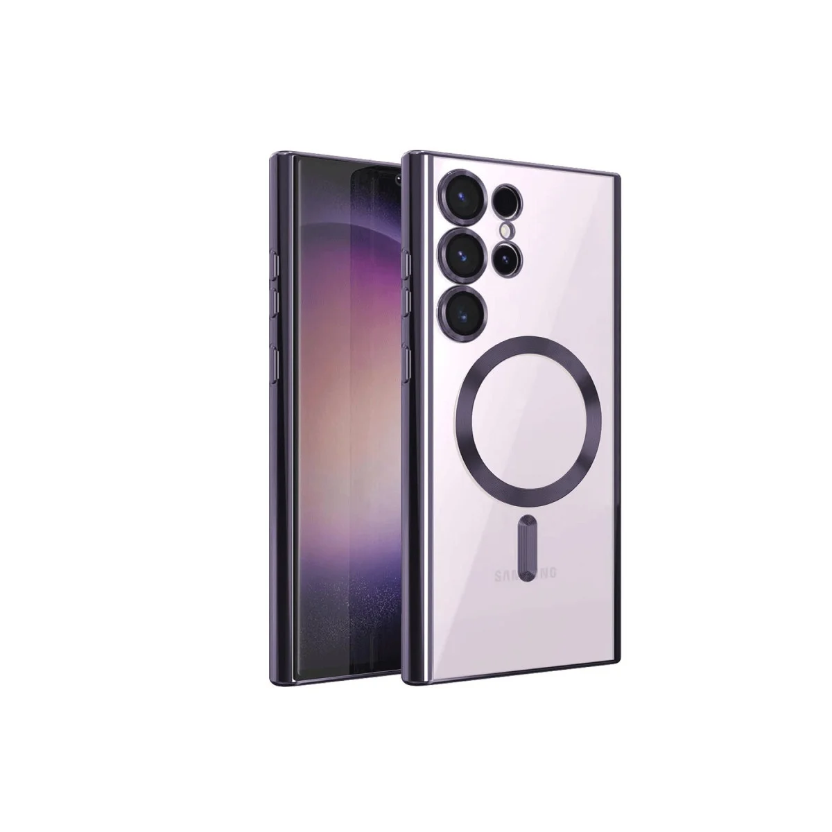 Galaxy S24 Ultra Kross Magneticsafe Kılıf - Mor, Soft ve Pürüzsüz, MagSafe Uyumlu