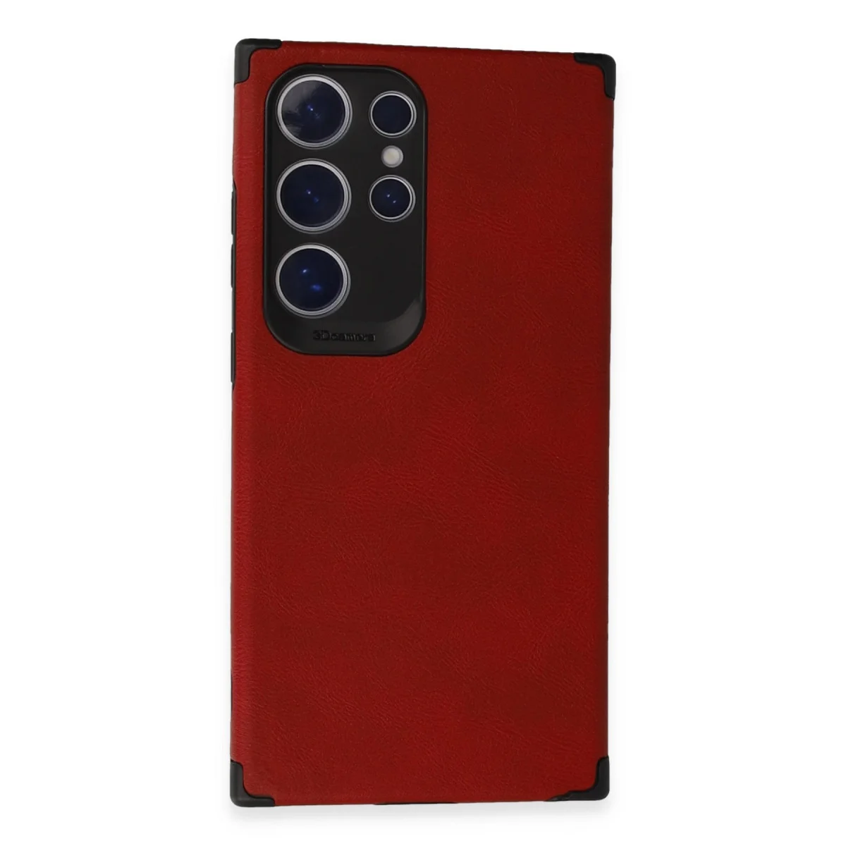 Galaxy S24 Ultra Loop Deri Silikon Kılıf - Kırmızı Korumalı & Pratik