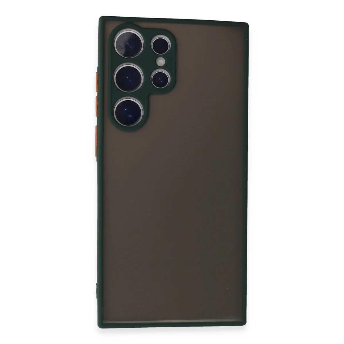 Galaxy S24 Ultra Montreal Silikon Kılıf - Yeşil, Kamera Korumalı ve Darbe Emici