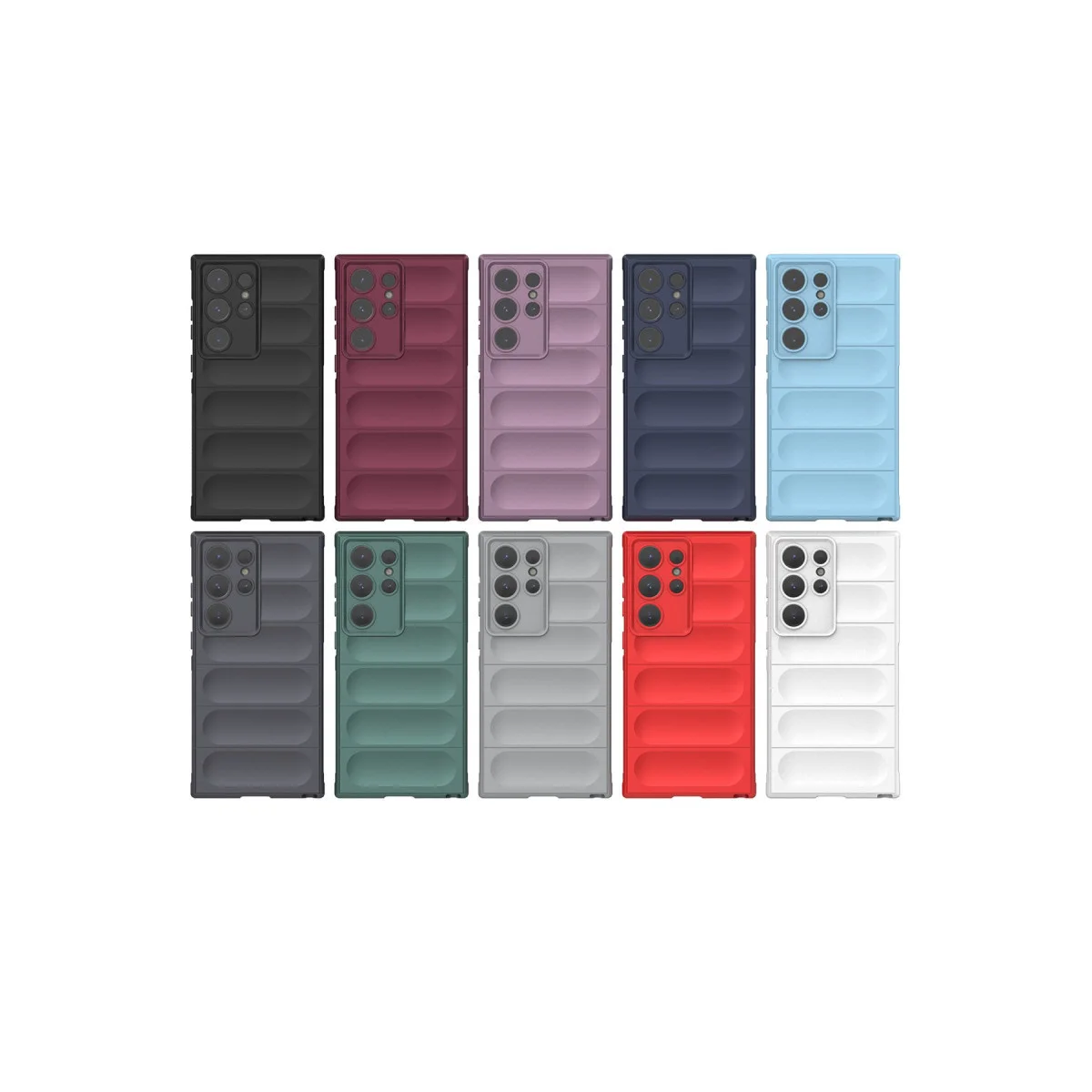 Galaxy S24 Ultra Optimum Silikon Kılıf - Kırmızı, Çizilmez ve Korumalı