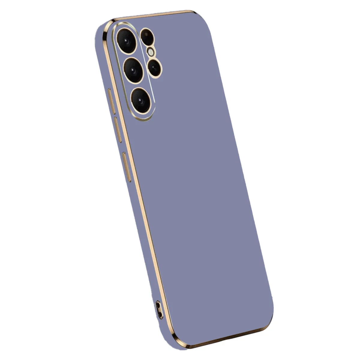 Galaxy S24 Ultra Volet Silikon Kılıf - Premium Mavi Koruma