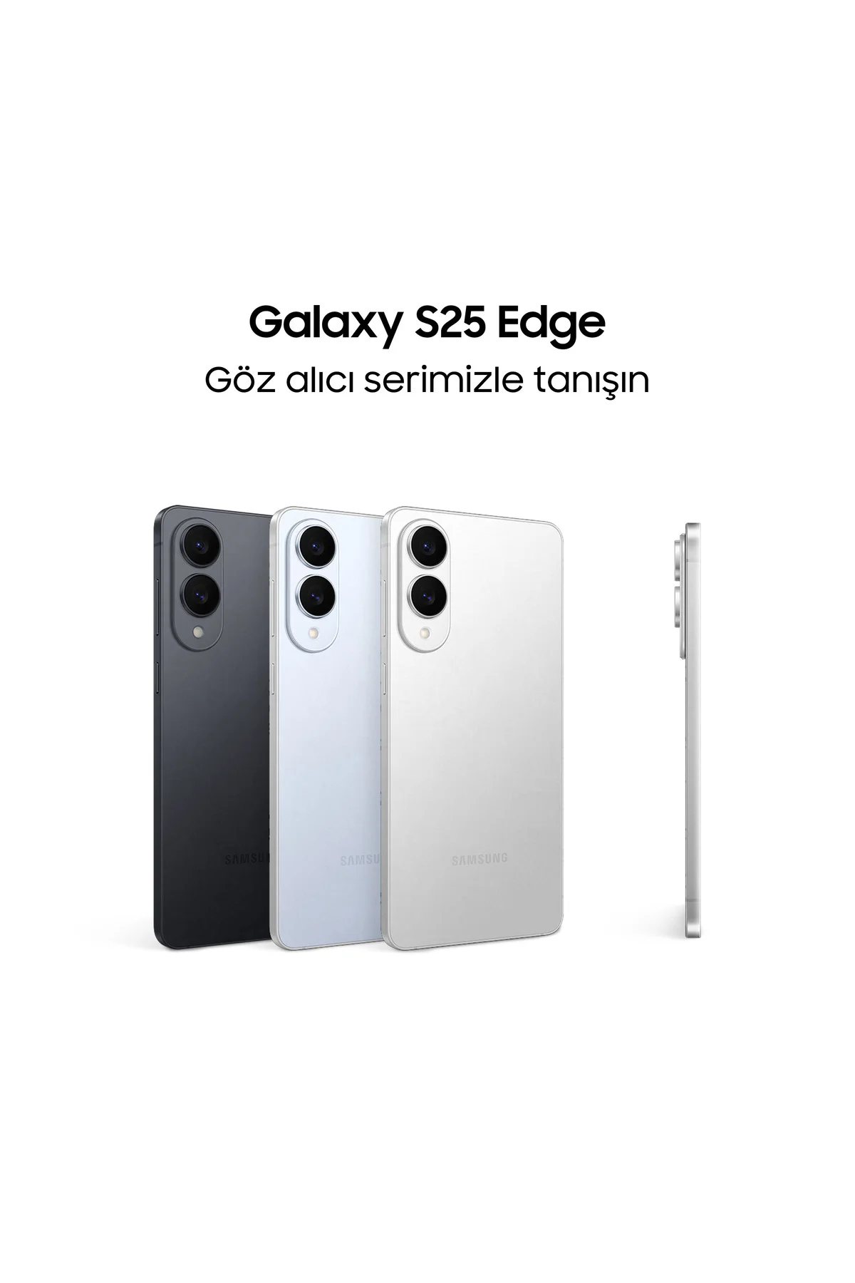 Galaxy S25 Edge 512GB  Titanyum Siyah Cep Telefonu