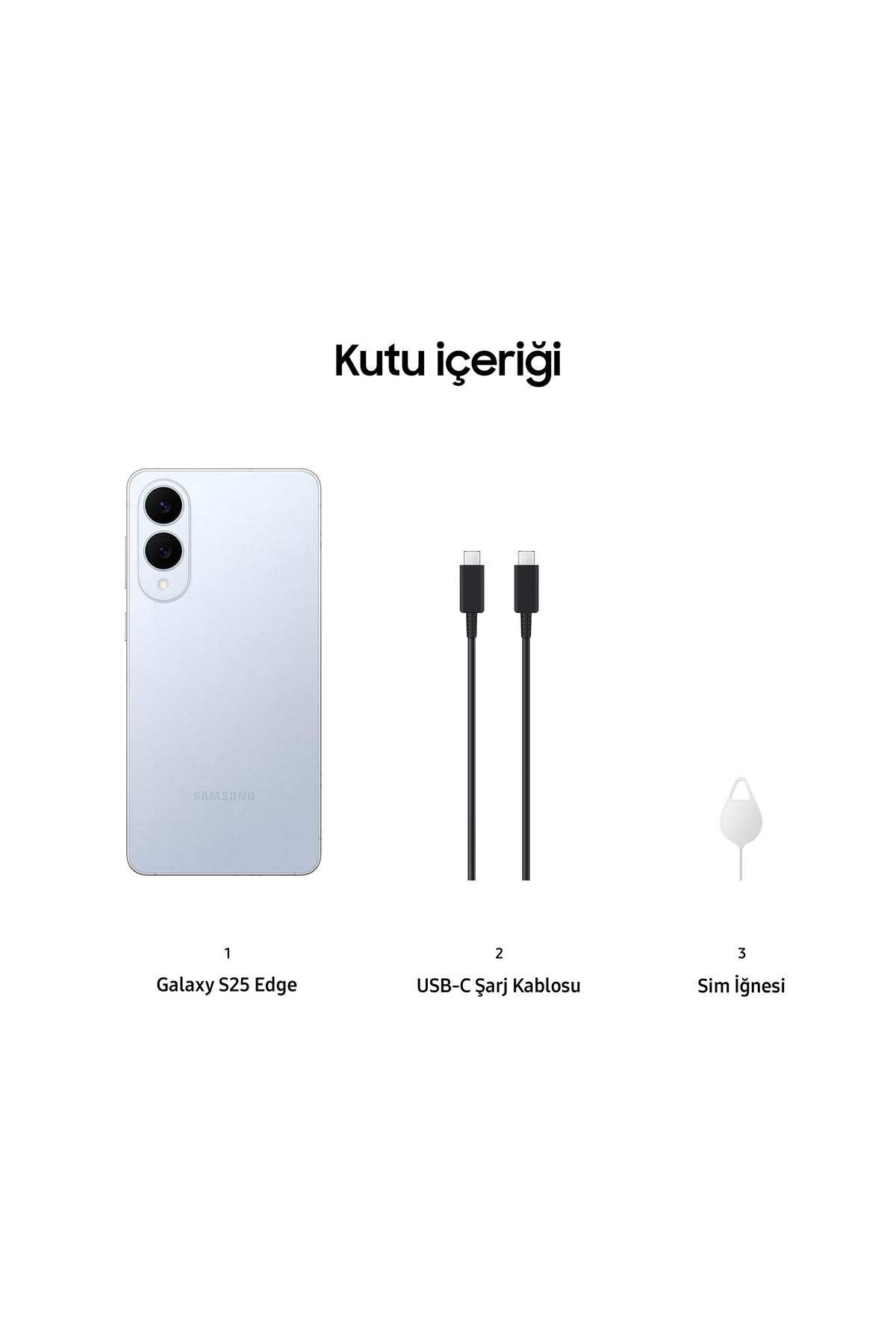 Galaxy S25 Edge 512GB  Titanyum Buz Mavisi Cep Telefonu