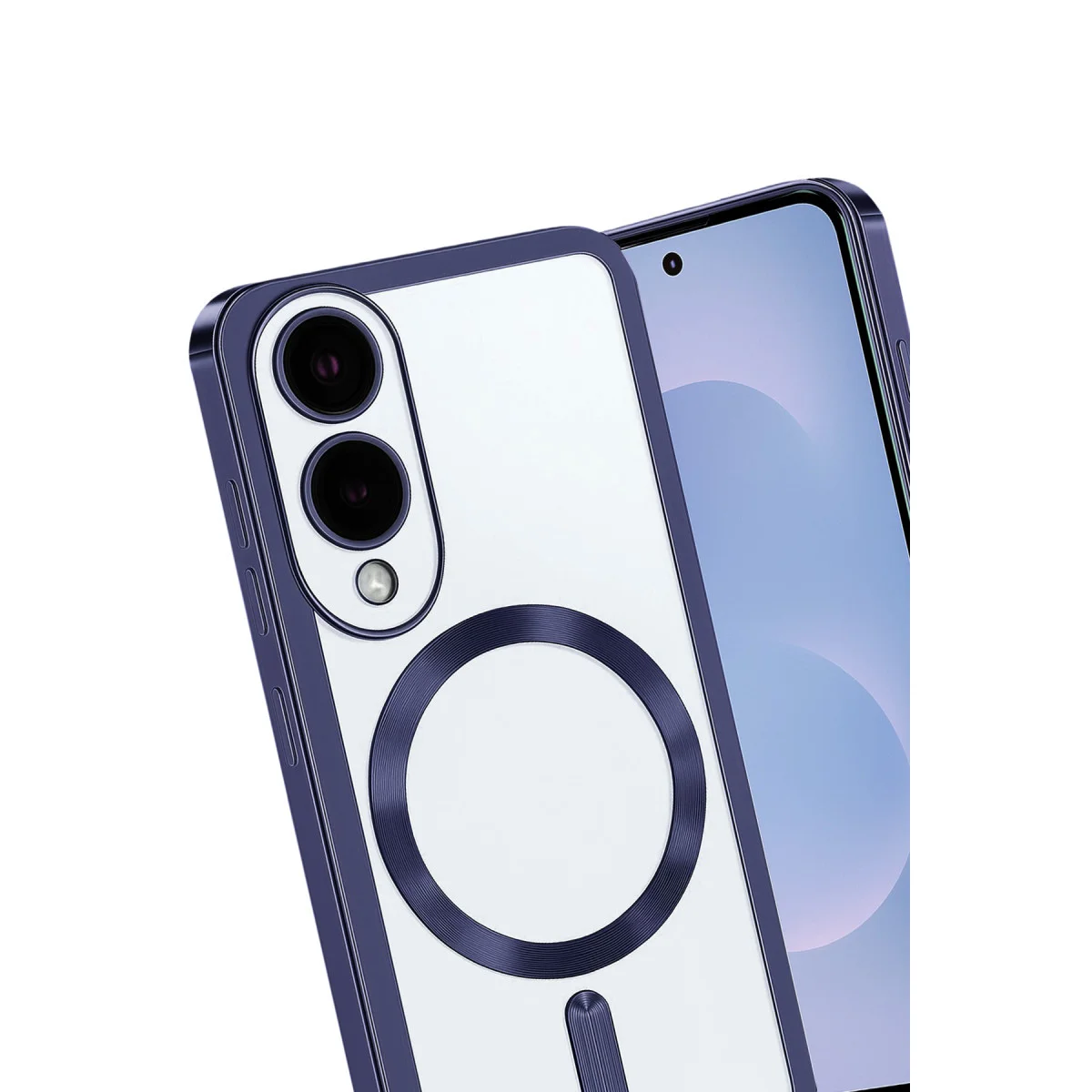 Galaxy S25 Edge Kross Magneticsafe Şeffaf Kapak - Lacivert