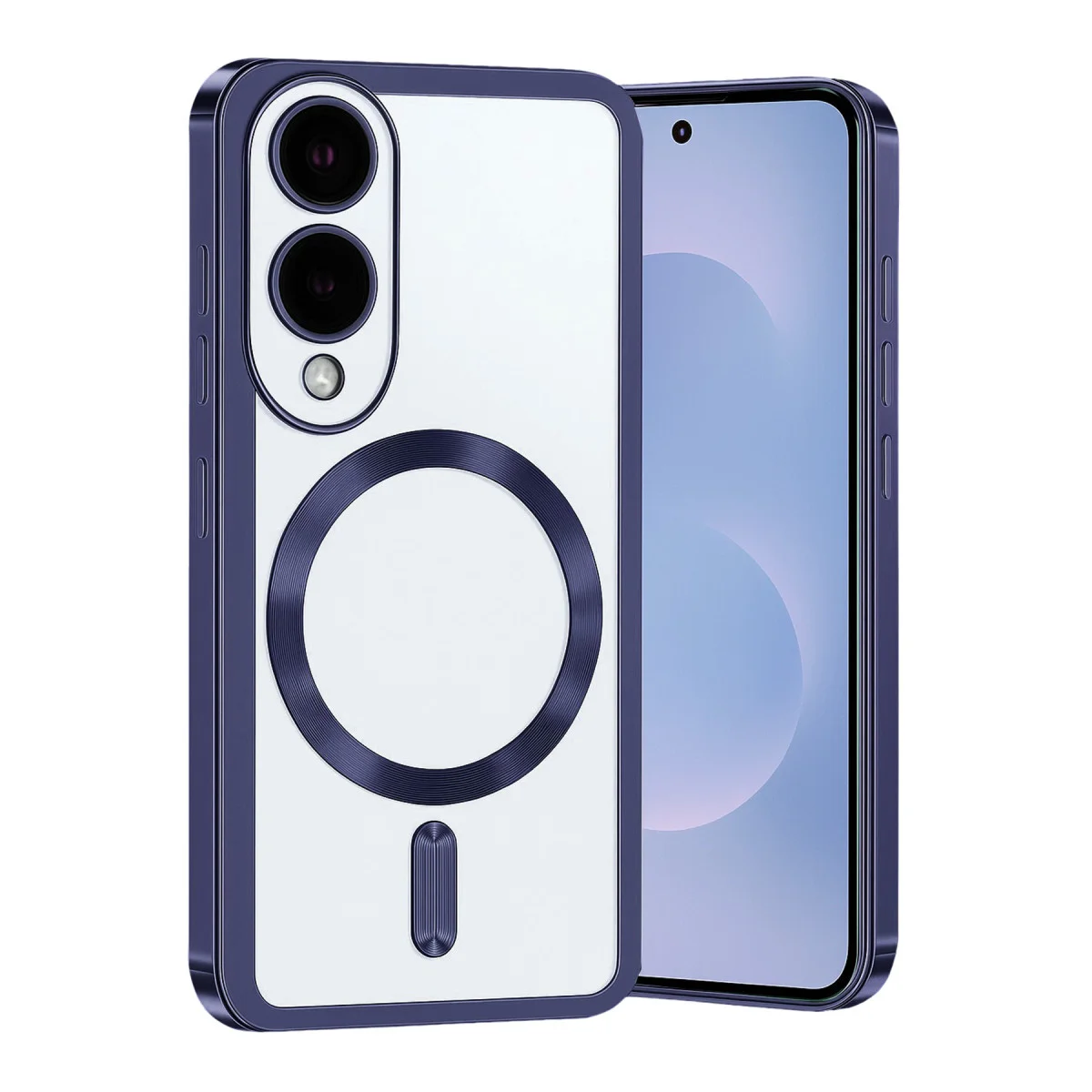 Galaxy S25 Edge Kross Magneticsafe Şeffaf Kapak - Lacivert