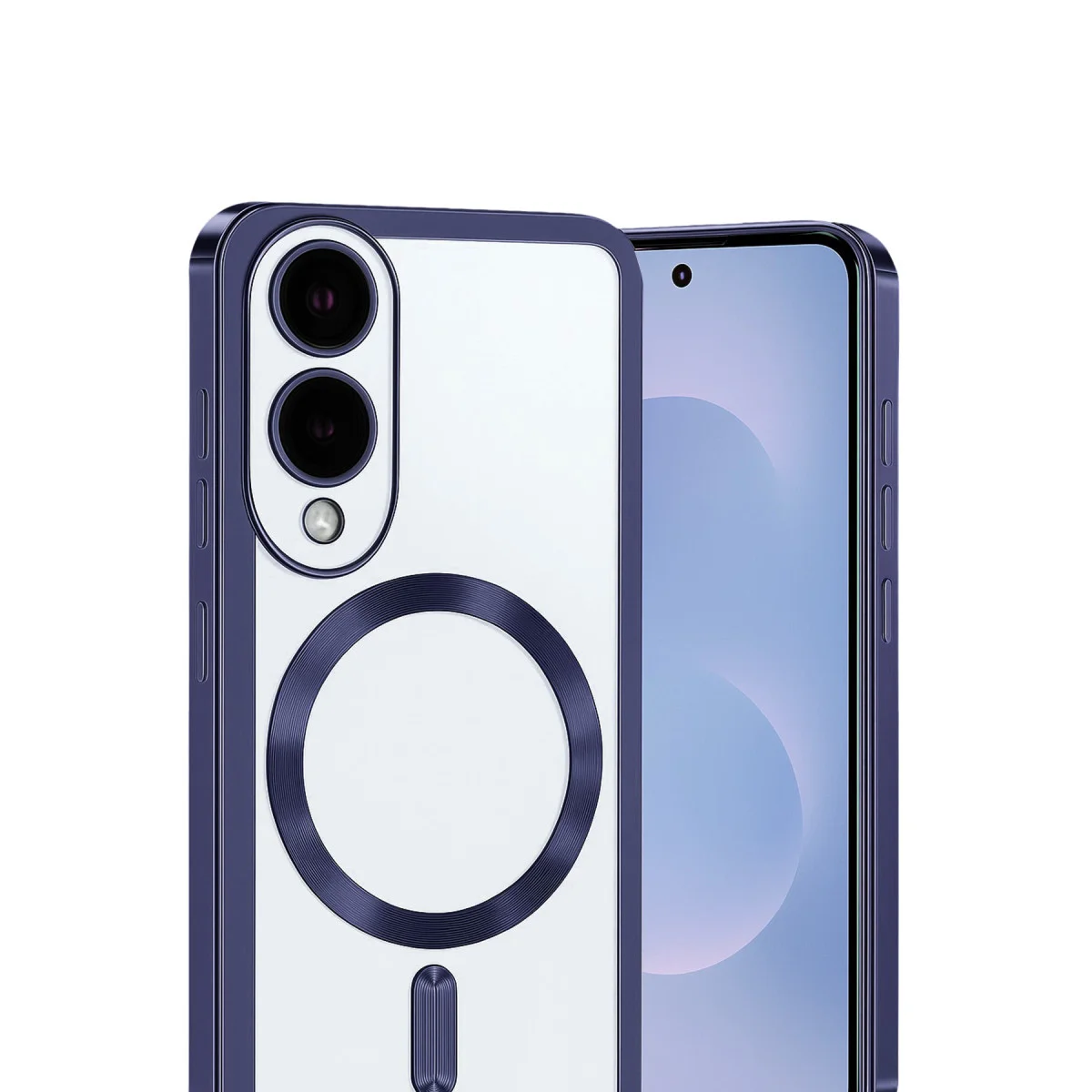 Galaxy S25 Edge Kross Magneticsafe Şeffaf Kapak - Lacivert