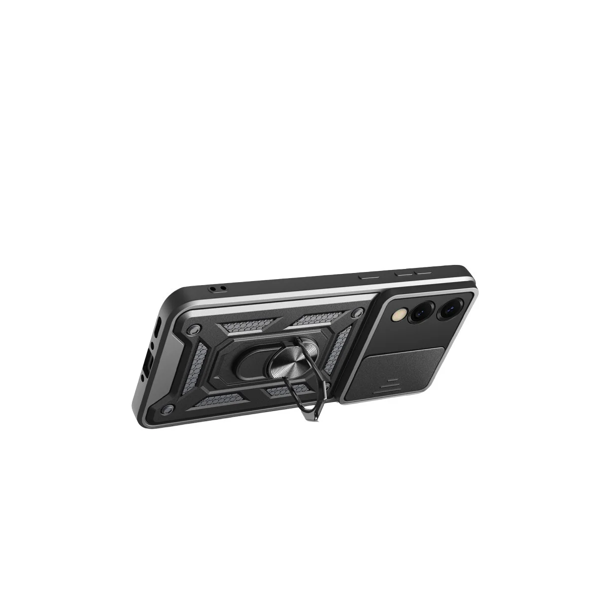 Galaxy S25 Edge Pars Lens Kılıf - Siyah, Maksimum Koruma ve Lens Kalkanı ile Premium Düzen