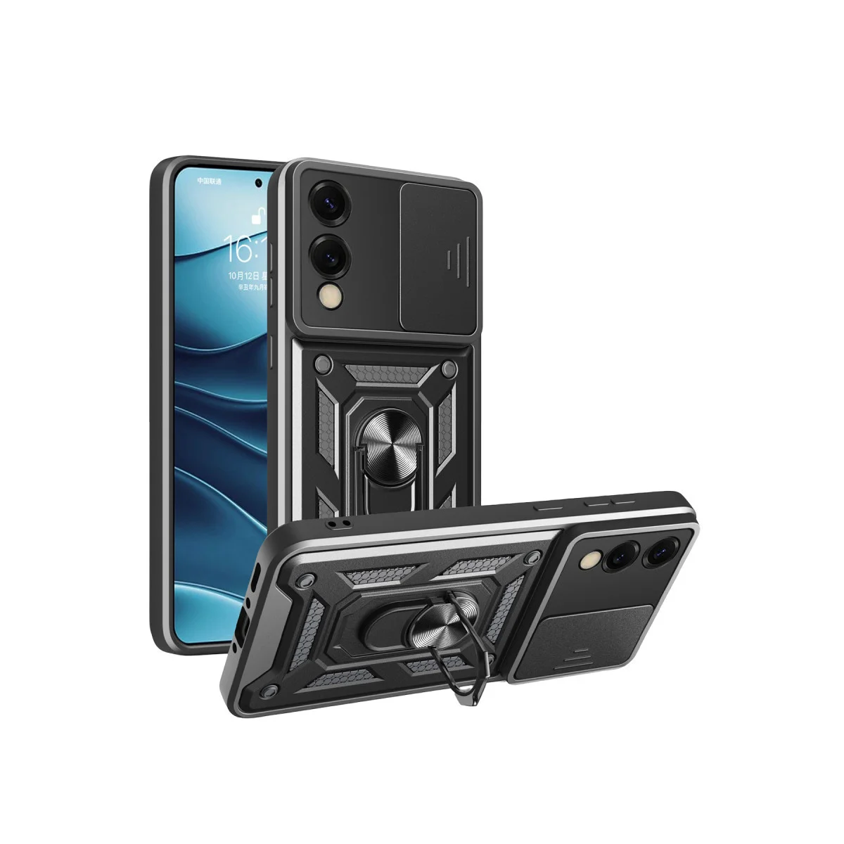 Galaxy S25 Edge Pars Lens Kılıf - Siyah, Maksimum Koruma ve Lens Kalkanı ile Premium Düzen