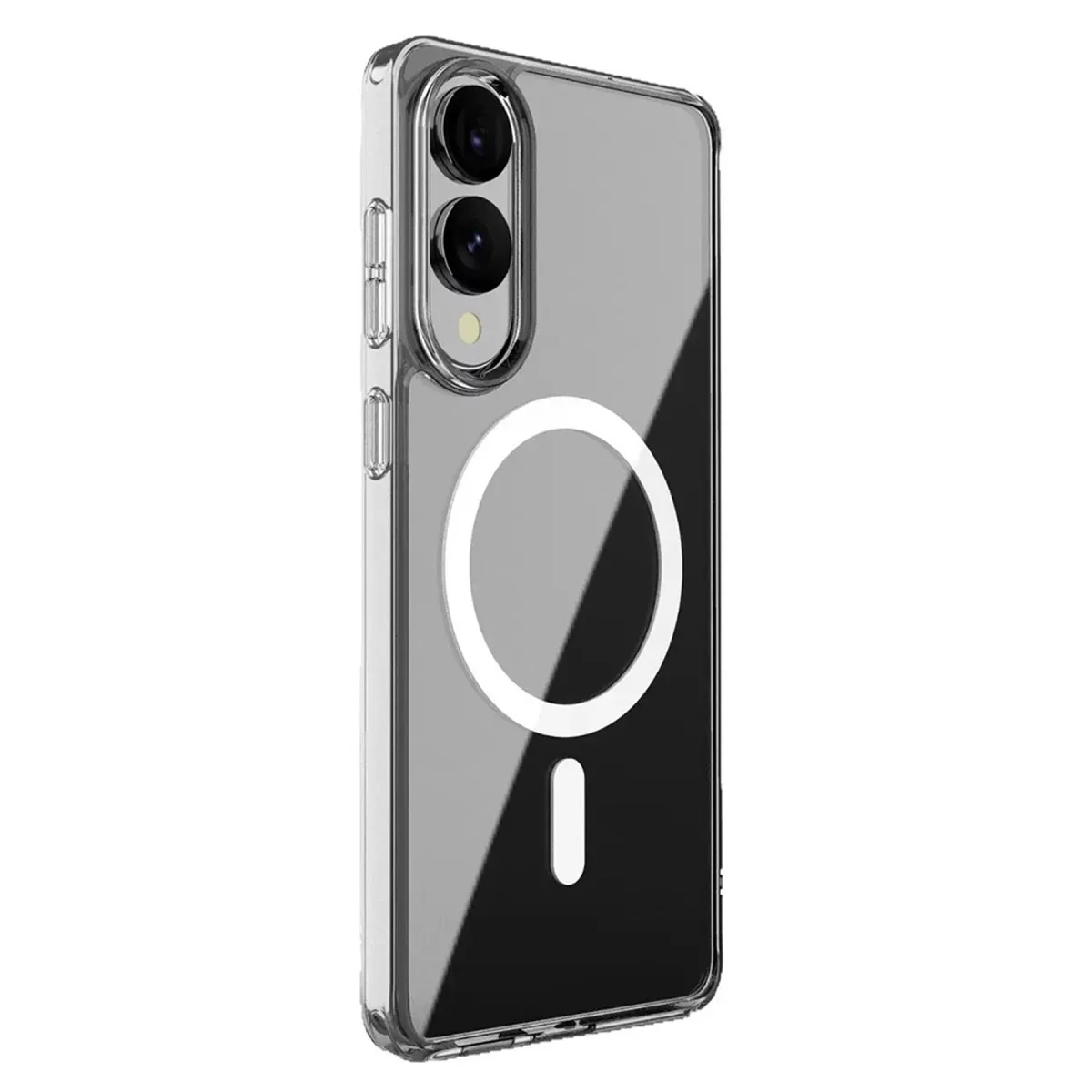 Galaxy S25 Edge Şeffaf Silikon Kılıf - MagSafe Uyumlu Kablosuz Şarj Destekli, Çizilmelere Karşı Koruma