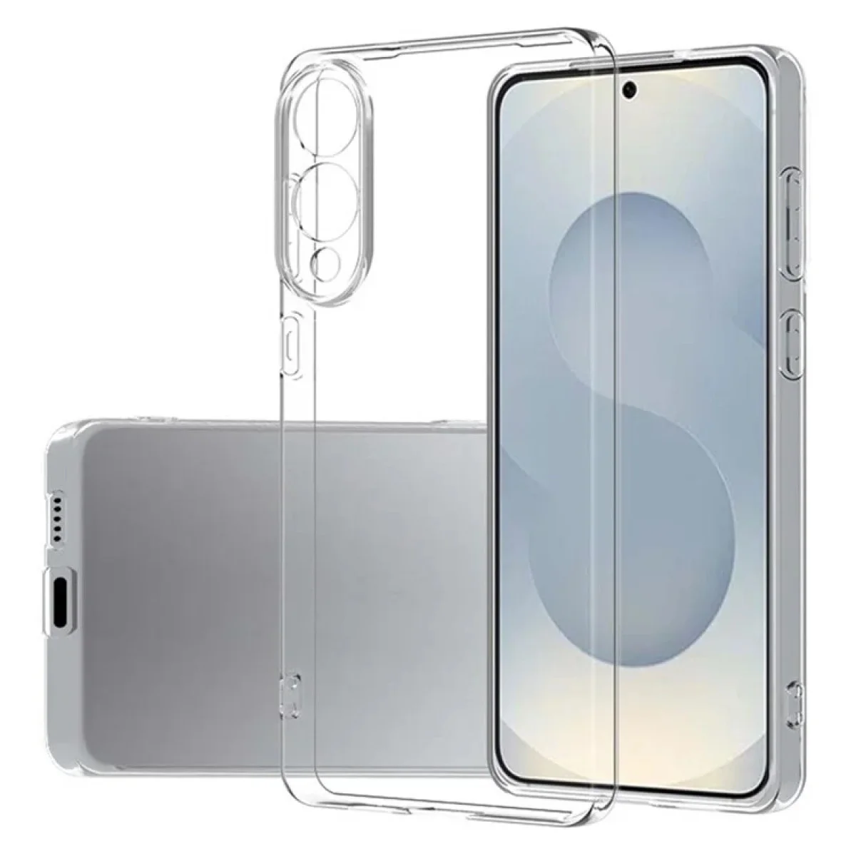 Galaxy S25 Edge Şeffaf Silikon Kılıf - Pürüzsüz Tasarım ve Mükemmel Koruma
