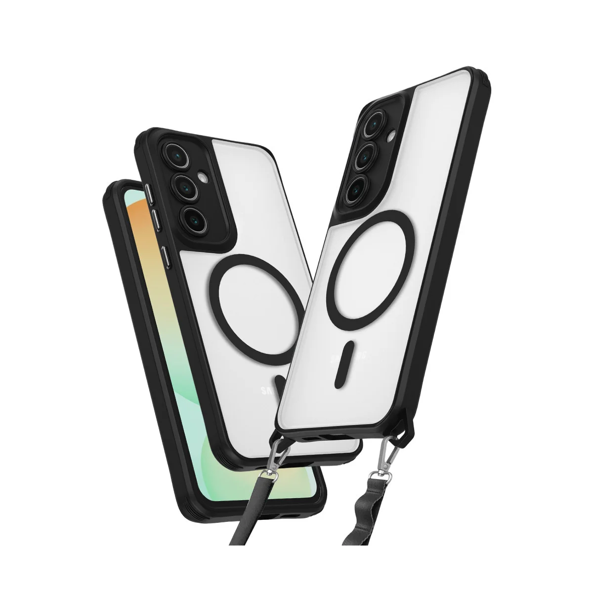 Galaxy S25 Enka Magsafe Silikon Kılıf - Siyah
