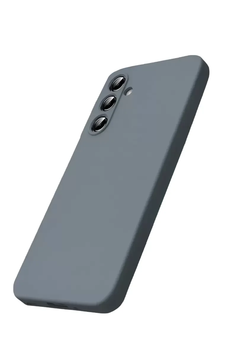 Galaxy S25 FE ile Uyumlu Nano İçli Kadife Silikon Kılıf - Gri