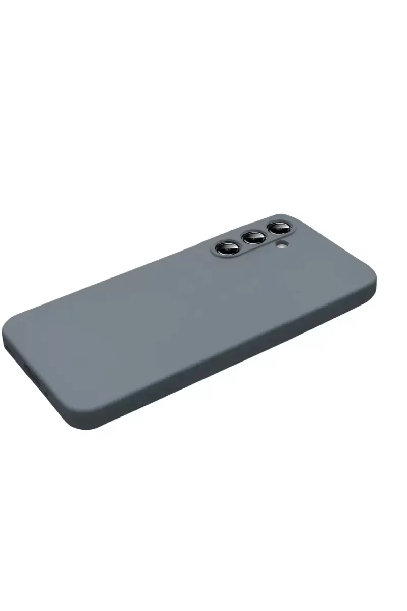 Galaxy S25 FE ile Uyumlu Nano İçli Kadife Silikon Kılıf - Gri