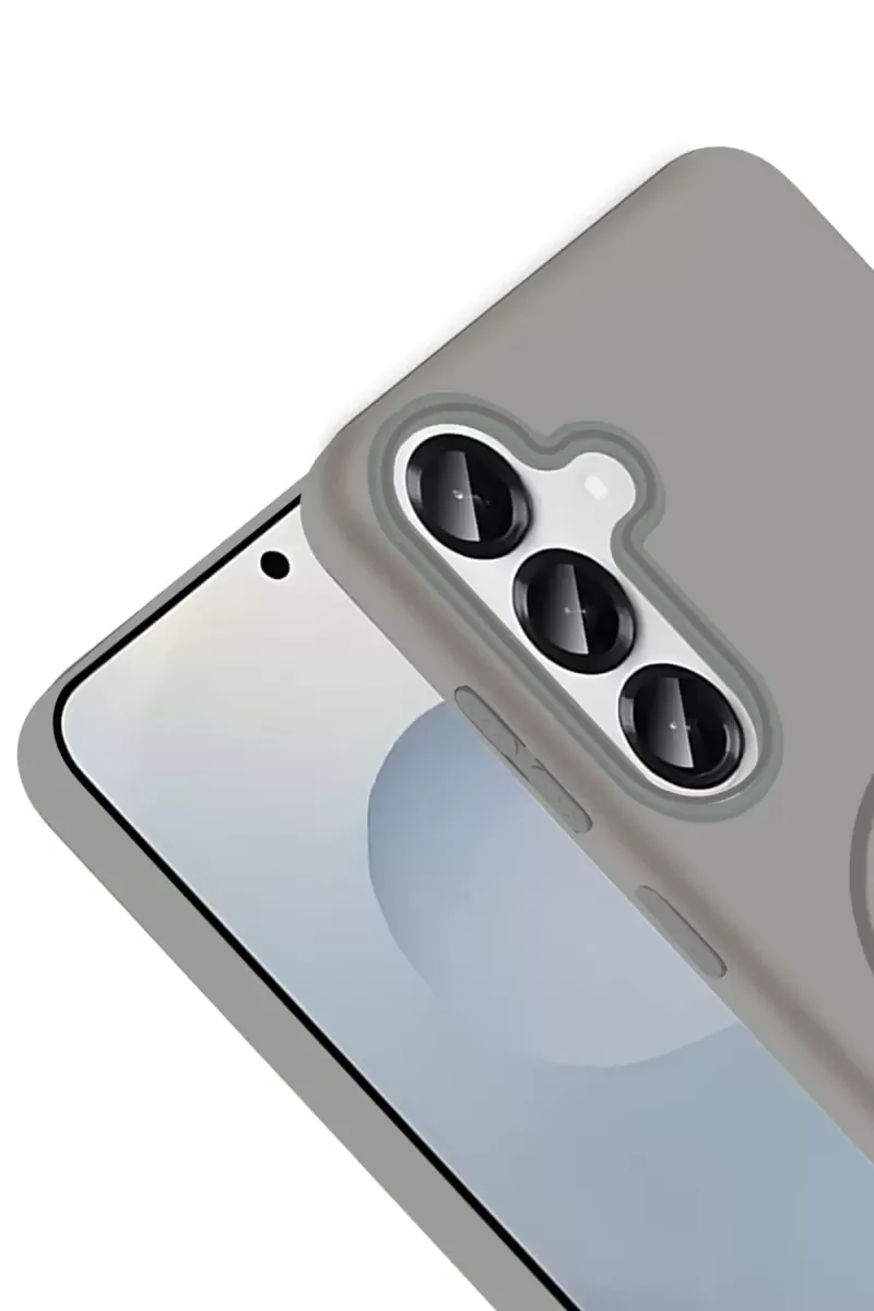 Galaxy S25 ile Uyumlu Broş Magsafe Kapak - Turkuaz Şık ve Dayanıklı