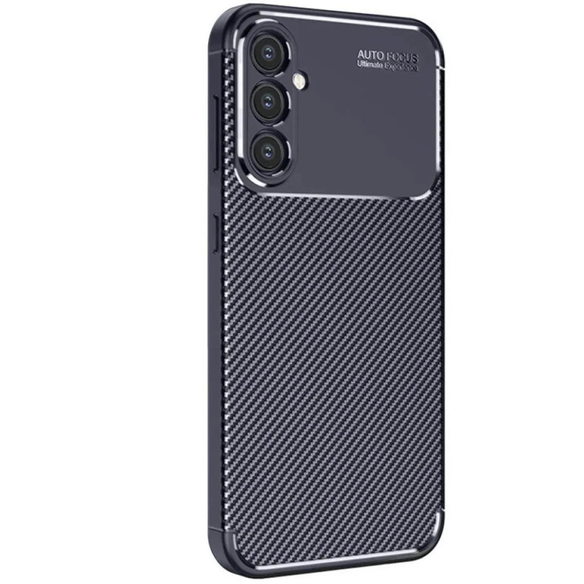 Galaxy S25 Kılıf Auto Focus Karbon Kapak - Lacivert Çizilmeye Karşı Koruma