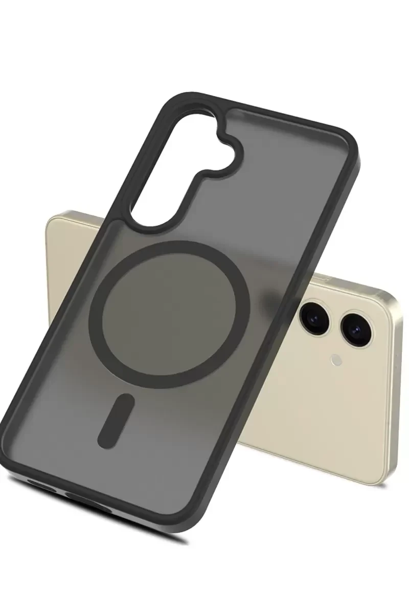 Galaxy S25 Plus ile Uyumlu Jota MagSafe Kılıf - Derin Mor Premium Çift Katmanlı Koruma