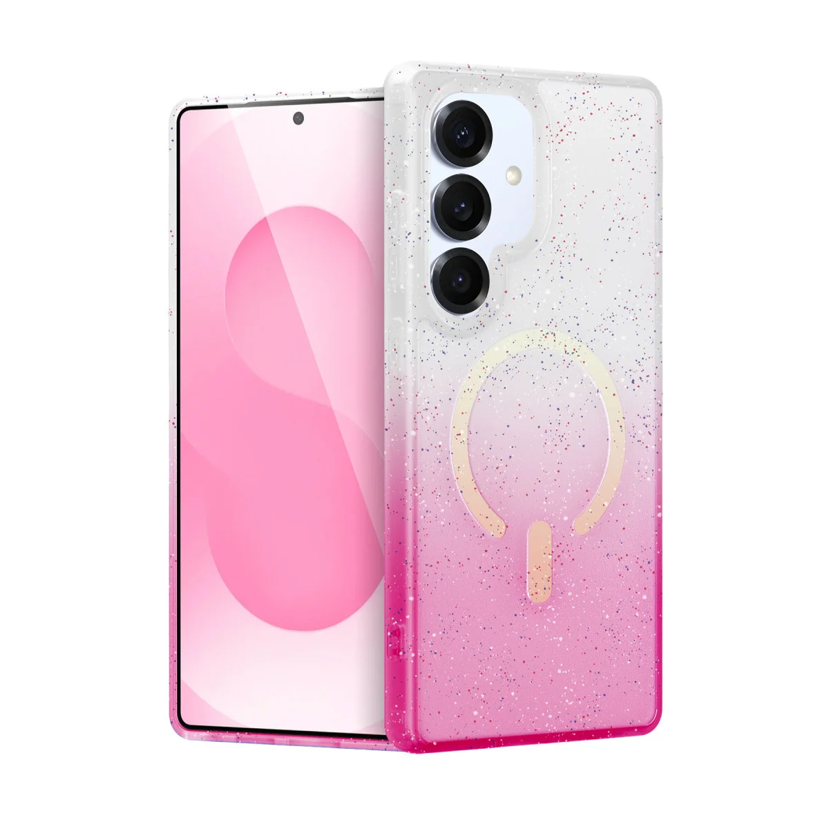 Galaxy S25 Plus Pummel Shiny Magsafe Kapak - Pembe
