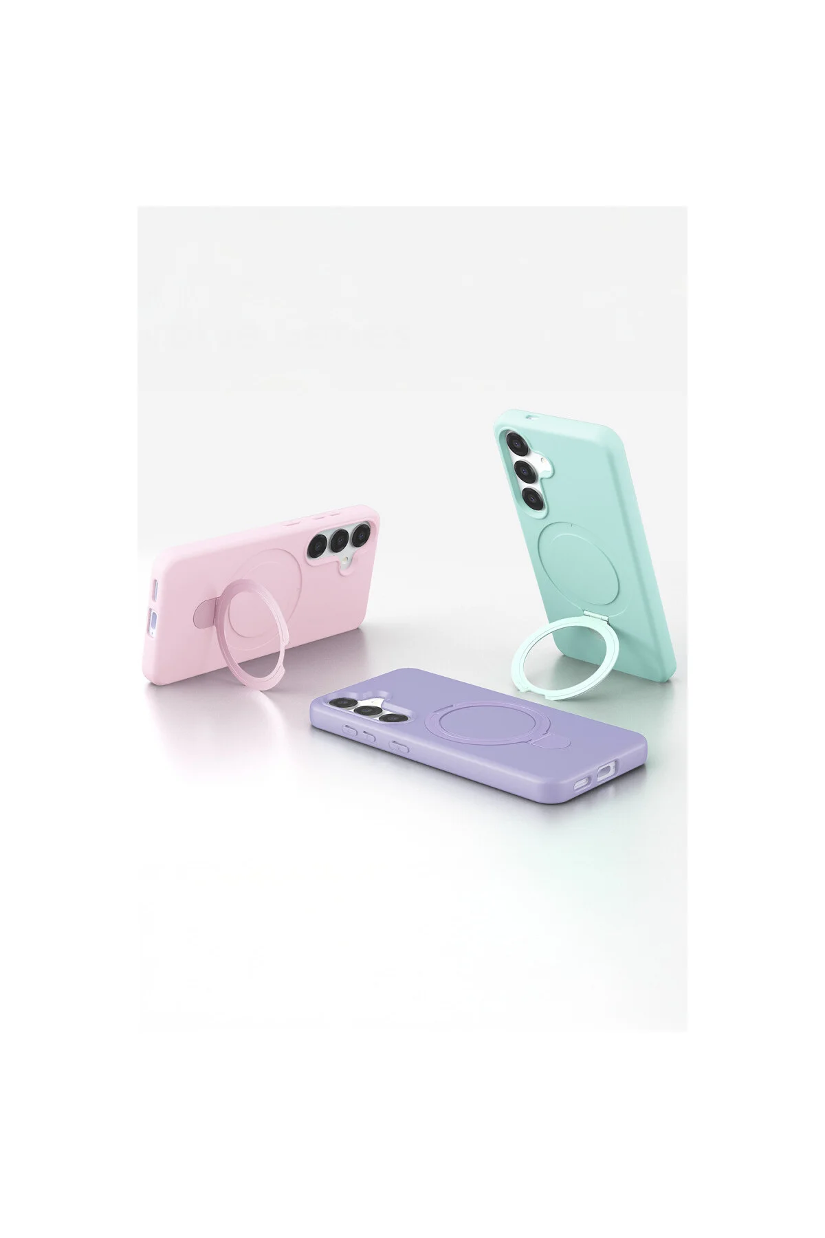 Galaxy S25 Regal Magsafe Standlı Kapak - Lila