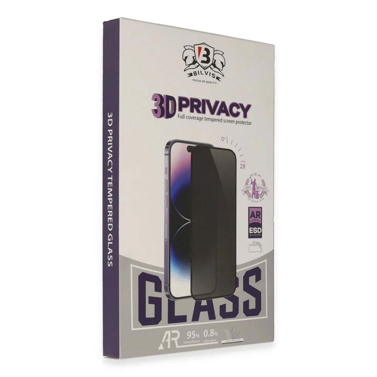 Galaxy S25 Ultra Bilvis 3D Hayalet Cam Ekran Koruyucu - %0.8 Yansıma Düşük ve %95 Işık Geçirgenliği