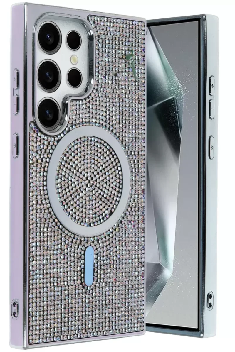 Galaxy S25 Ultra ile Uyumlu Helen MagSafe Kapak - Rainbow | Şık ve Fonksiyonel Koruma