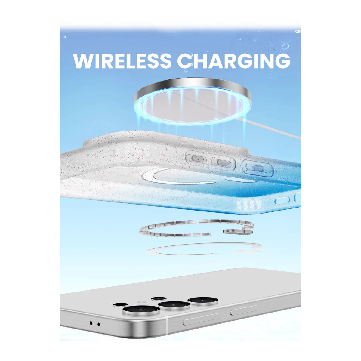 Galaxy S25 Ultra Pummel Shiny Magsafe Kapak - Mor