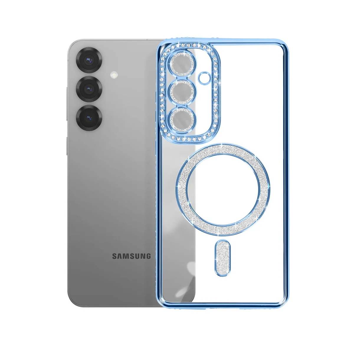 Galaxy S26 Mavi Joke Simli Magneticsafe Kılıf - TPU Kablosuz Şarj ve Tam Koruma
