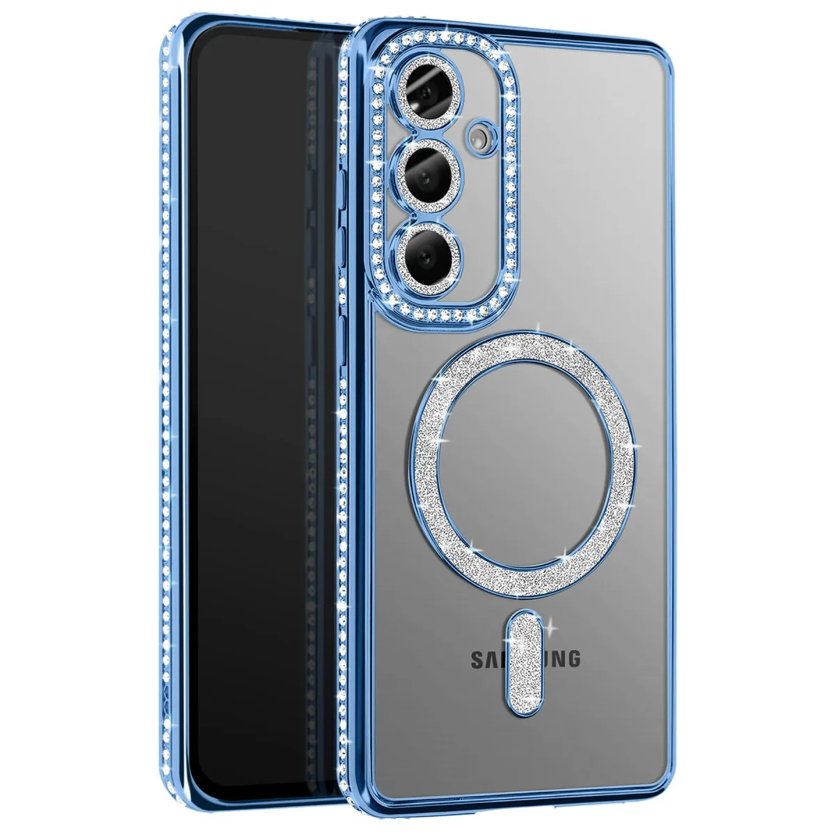 Galaxy S26 Mavi Joke Simli Magneticsafe Kılıf - TPU Kablosuz Şarj ve Tam Koruma